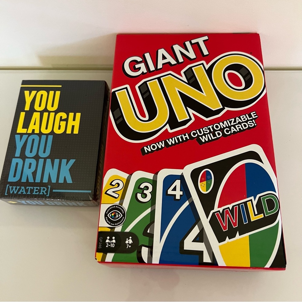 Uno giant and another card game